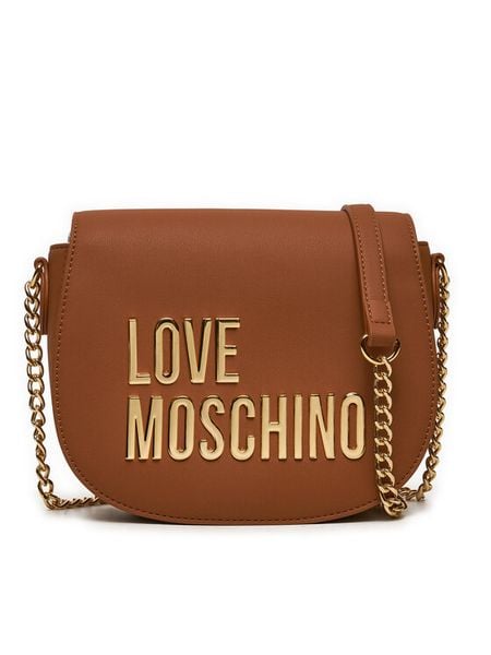 LOVE MOSCHINO Torebka JC4194PP1LKD0208 Brązowy. Brązowe listonoszki damskie Love Moschino, bez wzorów, ze skóry, bez dodatków. Za 489.99 zł.