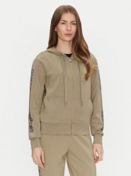 Guess Bluza W5RQ03 KBYE2 Zielony Regular Fit. Zielone bluzy damskie Guess, s, z aplikacjami, z syntetyku, bez kaptura. Za 499.99 zł.