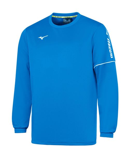 Bluza z okrągłym dekoltem Mizuno Team Sendai. Czerwone bluzy męskie Mizuno, l, bez wzorów, z materiału, bez kaptura, na fitness i siłownię. Za 147.55 zł.