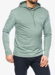 Bluza z kapturem męska Helly Hansen Verglas Light Hoodie. Zielone bluzy męskie Helly Hansen, m, bez wzorów, z elastanu, z kapturem. Za 360.35 zł.