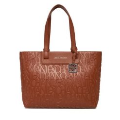 Torebka Armani Exchange. Brązowe torebki do ręki damskie Armani Exchange, bez wzorów, klasyczne, bez dodatków. Za 569.99 zł.