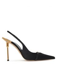 Elisabetta Franchi Szpilki SA29L61E2 Czarny. Czarne szpilki damskie Elisabetta Franchi, bez wzorów, z materiału, bez obcasa, bez zapięcia. Za 3,429.00 zł.