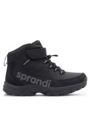 Sprandi Śniegowce WINTER WAVE CP86-25067 Czarny. Czarne buty zimowe chłopięce Sprandi, bez wzorów, ze skóry, bez zapięcia. Za 159.99 zł.