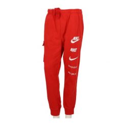 Second life - Jogging Męski Spodnie cargo dresowe - Jak nowy. Czerwone spodnie sportowe męskie Nike, l, bez wzorów, z dresówki, do biegania. Za 164.76 zł.