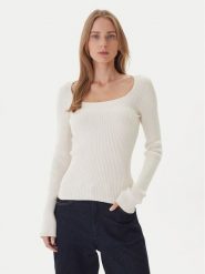 Kontatto Sweter 3M0830C Écru Slim Fit. Swetry damskie Kontatto, m, bez wzorów, z syntetyku, bez kołnierzyka, bez ramiączek, bez kaptura. Za 269.99 zł.