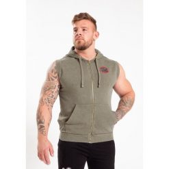 Silverdale Bluza z kapturem bez rękawów - zielony. Zielone bluzy męskie GORILLA WEAR, m, bez wzorów, z kapturem. Za 319.00 zł.