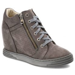 Szare Botki Baldaccini Damskie Buty Na Koturnie. Szare botki damskie Baldaccini, na wiosnę, z nubiku, biznesowe, bez obcasa, na koturnie, bez zapięcia. Za 319.00 zł.