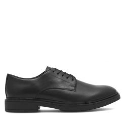 Półbuty Badura. Czarne eleganckie półbuty Badura, wizytowe, bez zapięcia. Za 299.99 zł.