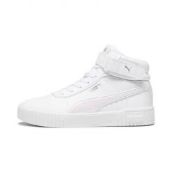 Buty do chodzenia damskie Puma Carina 2.0 Mid Wonderland. Białe obuwie sportowe damskie Puma, bez wzorów, z gumy, trekkingowe. Za 508.00 zł.