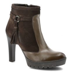 Brązowe Botki Maciejka Damskie Buty Na Obcasie. Brązowe botki damskie Maciejka, na wiosnę, ze skóry, boho, bez obcasa, na obcasie, bez zapięcia. Za 209.00 zł.