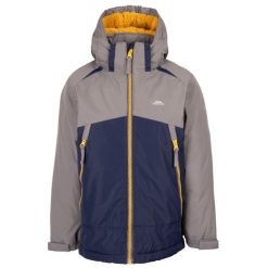 Kurtka Dziecięca Discover Z Kontrastowym Zamkiem Błyskawicznym. Niebieskie kurtki i płaszcze dla chłopców Trespass, bez wzorów, casualowe, bez kaptura. Za 191.99 zł.