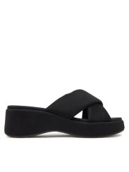 ONLY Shoes Klapki Onlmorgan-3 Czarny. Czarne klapki damskie ONLY Shoes, bez wzorów, ze skóry, bez obcasa. Za 99.99 zł.