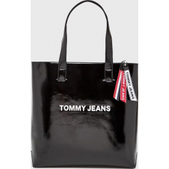 Tommy Jeans - Torebka. Czarne torebki do ręki damskie Tommy Jeans, z jeansu. Za 579.90 zł.