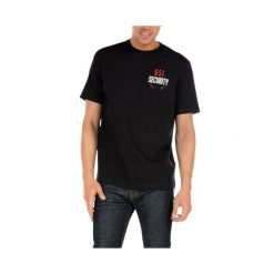 Koszulka turystyczna męska Diesel T-Just N41. Czarne koszulki sportowe męskie Diesel, m, bez wzorów, z bawełny, bez kołnierzyka, bez ramiączek, trekkingowe. W wyprzedaży za 109.00 zł.