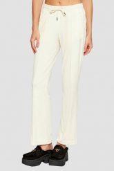 JUICY COUTURE Kremowe spodnie dresowe damskie z cyrkoniami Tina, Rozmiar S. Brązowe spodnie dresowe damskie Juicy Couture, s, z aplikacjami, z dresówki. W wyprzedaży za 198.99 zł.