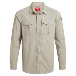 Męska Koszula Z Długim Rękawem Adventure III Nosilife. Brązowe koszule męskie Craghoppers, m, bez wzorów, casualowe, bez kołnierzyka, bez ramiączek. Za 378.99 zł.