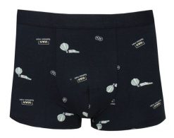 Obcisłe Bokserki, Majtki z Elastanem - Alties - Czarne, Wzór w Balony. Czarne bokserki męskie Alties, l, bez wzorów, z bawełny. Za 35.00 zł.