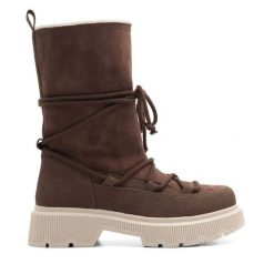 Śniegowce Jenny Fairy. Brązowe śniegowce i trapery damskie Jenny Fairy. Za 179.99 zł.