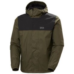 Kurtka wodoodporna z kapturem Helly Hansen Vancouver Fleece Lined. Zielone kurtki męskie Helly Hansen, m, bez wzorów, z polaru, casualowe, z kapturem. W wyprzedaży za 553.40 zł.