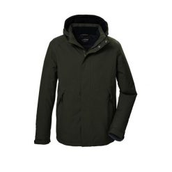 Windbreaker Killtec Kow 4. Czarne kurtki sportowe męskie KILLTEC, bez wzorów, z softshellu, trekkingowe. Za 506.00 zł.