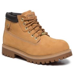 Trapery Skechers. Brązowe kozaki męskie Skechers, bez zapięcia. Za 469.99 zł.