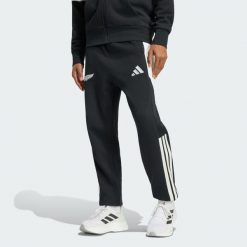 Spodnie All Blacks Leisurewear. Czarne spodnie sportowe męskie Adidas, l, bez wzorów, z bawełny. Za 369.00 zł.