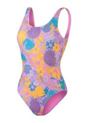 Strój Kąpielowy Speedo U-back – Fioletowy/żółty – Rozmiar 34. Brązowe kostiumy jednoczęściowe damskie Speedo, bez wzorów, z elastanu, klasyczne, do pływania. Za 220.81 zł.