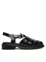 Vagabond Shoemakers Sandały Ellis 5930-104-20 Czarny. Czarne sandały damskie Vagabond Shoemakers, bez wzorów, ze skóry, bez obcasa, na słupku, bez zapięcia. Za 629.99 zł.