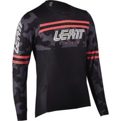 Longsleeve rowerowy damski Leatt MTB Gravity 4.0 W. Czarne koszulki sportowe damskie LEATT, m, bez wzorów, z jersey, bez kołnierzyka, bez ramiączek, rowerowe. Za 259.99 zł.