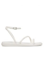Crocs Sandały Miami Ankle Strap Sandal 212256 Beżowy. Brązowe sandały damskie Crocs, bez wzorów, z tworzywa sztucznego, bez obcasa, na płaskiej podeszwie, bez zapięcia. Za 179.99 zł.