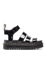 Dr. Martens Sandały Blaire 24192001 Czarny. Czarne sandały damskie Dr. Martens, bez wzorów, ze skóry, bez obcasa, na płaskiej podeszwie, bez zapięcia. Za 699.99 zł.