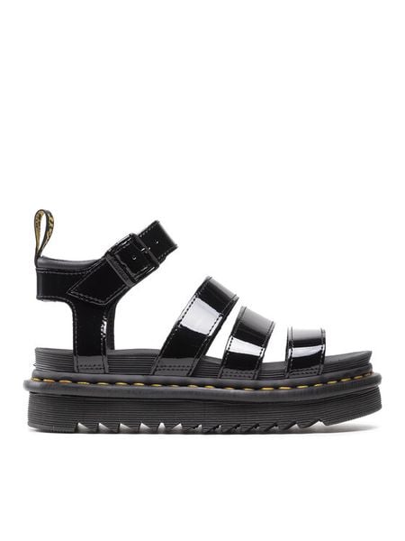 Dr. Martens Sandały Blaire 24192001 Czarny. Czarne sandały damskie Dr. Martens, bez wzorów, ze skóry, bez obcasa, na płaskiej podeszwie, bez zapięcia. Za 699.99 zł.