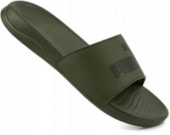 Klapki na basen męskie Puma Popcat 20 zielone. Zielone klapki męskie Puma, z materiału, sportowe. Za 89.00 zł.