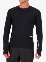 Bluza Mons Royale Temple Merino Long Sleeve. Czarne bluzki z długim rękawem męskie Mons Royale, m, bez wzorów, z elastanu, bez kołnierzyka. Za 406.99 zł.