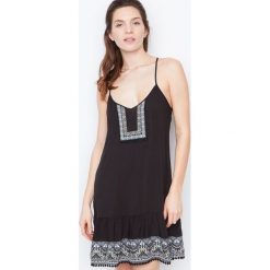 Etam - Koszula nocna. Szare koszule nocne damskie Etam, z materiału. W wyprzedaży za 49.90 zł.