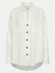 Billabong Koszula Swell ABJWT00487 Biały Relaxed Fit. Białe bluzki damskie Billabong, l, bez wzorów, z bawełny, bez kołnierzyka, bez ramiączek. Za 159.99 zł.