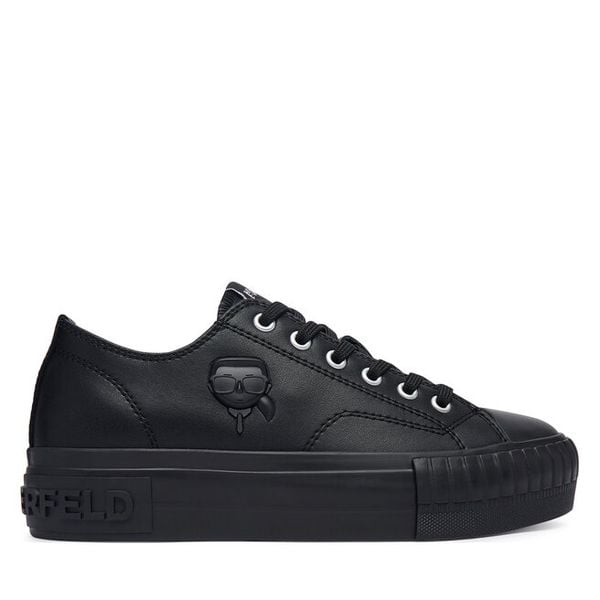 Trampki KARL LAGERFELD. Czarne trampki i tenisówki damskie KARL LAGERFELD, bez wzorów, bez zapięcia. Za 492.99 zł.