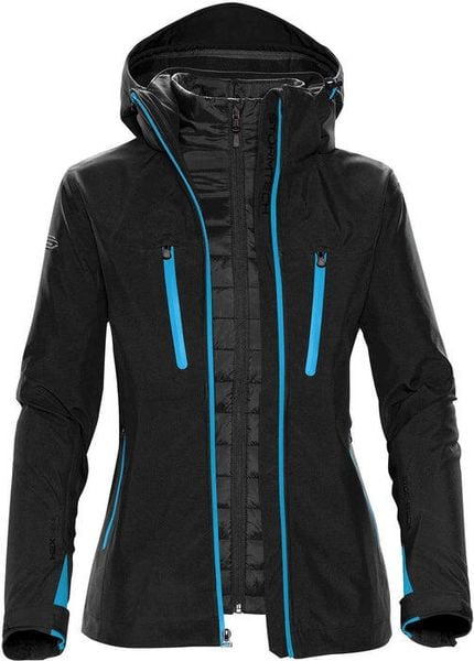 Damska kurtka 3 w 1 Stormtech. Czarne kurtki damskie STORMTECH, m, bez wzorów, z materiału, z kapturem. Za 1,186.00 zł.