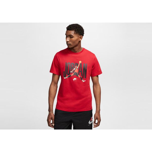 Koszulka męska nike air jordan crew tee gym red. Czerwone koszulki sportowe męskie Nike, m, bez wzorów, bez kołnierzyka, bez ramiączek, do biegania. Za 149.00 zł.