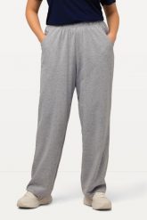 Damskie Spodnie dresowe prosty krój gumka w pasie. Czarne spodnie dresowe damskie Ulla Popken, plus size, bez wzorów, z bawełny. Za 139.99 zł.