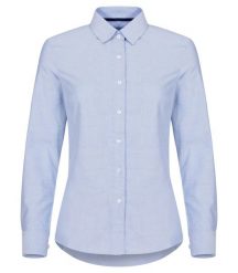 Clique damska koszula oxford z długim rękawem bawełniana – royal blue. Niebieskie koszule damskie CLIQUE, xl, bez wzorów, z bawełny, bez kołnierzyka, bez ramiączek. Za 229.65 zł.