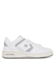Converse Sneakersy Weapon Leather A11461C Biały. Białe buty sportowe dziewczęce Converse, bez wzorów, ze skóry, bez zapięcia. Za 219.99 zł.