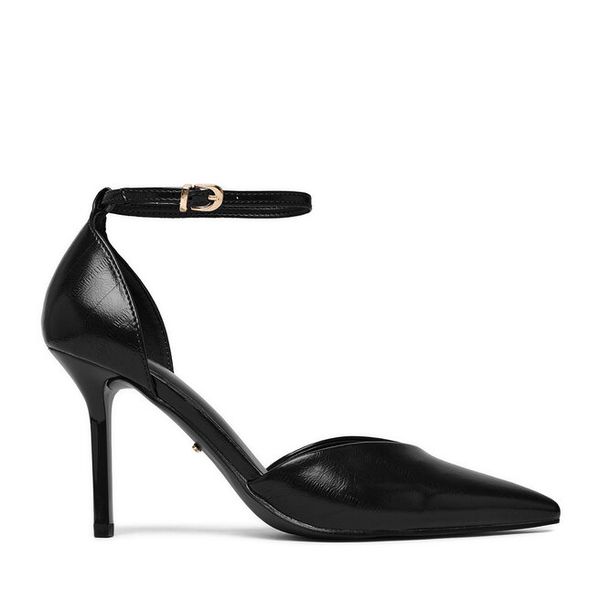 Szpilki DeeZee. Czarne szpilki damskie DeeZee, bez wzorów, bez obcasa, bez zapięcia. Za 149.99 zł.