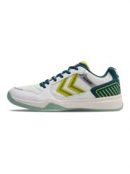 Buty halowe Hummel All Court. Białe obuwie sportowe damskie Hummel, bez wzorów, z gumy, do piłki ręcznej. Za 237.00 zł.