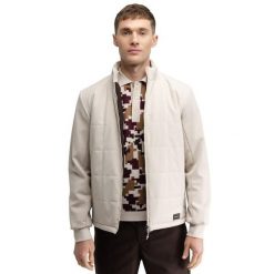 Męska dwustronna pikowana kurtka golfowa Siroko Approach Sand. Brązowe kurtki męskie SIROKO, m, bez wzorów, bez kaptura. Za 467.00 zł.