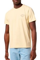 MESKA KOSZULKA WRANGLER SMALL LOGO TEE BANANA CREPE 112362774. T-shirty męskie Wrangler, xl, bez wzorów, bez kołnierzyka. Za 79.99 zł.