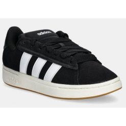 Buty ADIDAS GRAND COURT ALPHA 0 Czarny. Czarne obuwie sportowe damskie Adidas, bez wzorów, ze skóry. Za 366.30 zł.