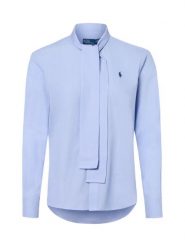 Polo Ralph Lauren bluzka z kokardą Kobiety Bawełna (100%) niebieski, 36. Niebieskie bluzki damskie Polo Ralph Lauren, bez wzorów, z bawełny, biznesowe, bez kołnierzyka, bez ramiączek. Za 859.95 zł.