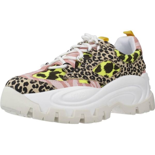 Buty LIU-JO WAVE 01 - SNEAKER BLAC Nadruk zwierzęcy. Obuwie sportowe damskie Liu Jo, bez wzorów, z tkaniny, trekkingowe. Za 403.99 zł.