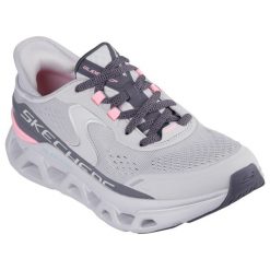 Buty sportowe Skechers Slip-ins Glide Step Altus. Czerwone obuwie sportowe damskie Skechers, bez wzorów, z syntetyku. Za 518.99 zł.